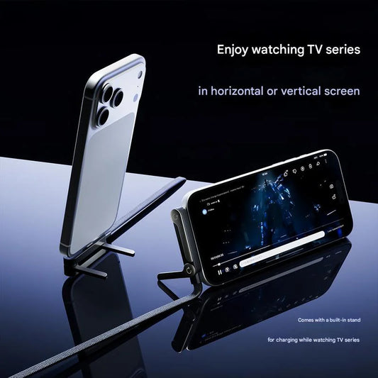 2-in-1 Invisible Phone Stand & 240W Charger Cable