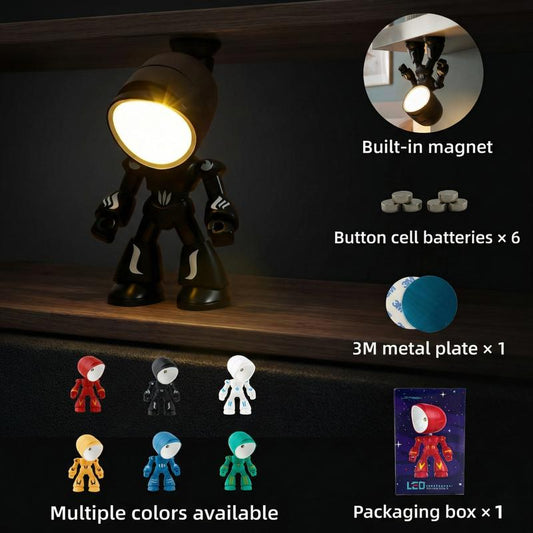 Cute Robot Companion Lamp - Magnetic Kids Night Light