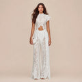 Boho Short-Sleeve Shirt & Wide-Leg Pants