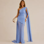 Mesh Patchwork Off-Shoulder Party Dress