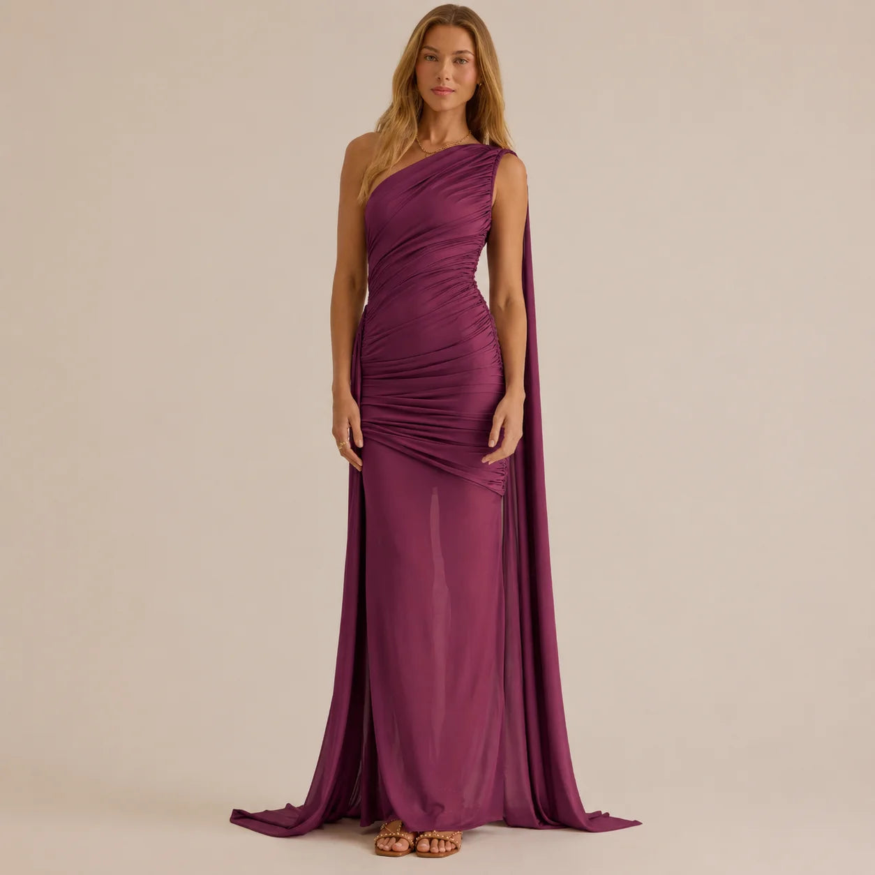 Mesh Patchwork Off-Shoulder Party Dress