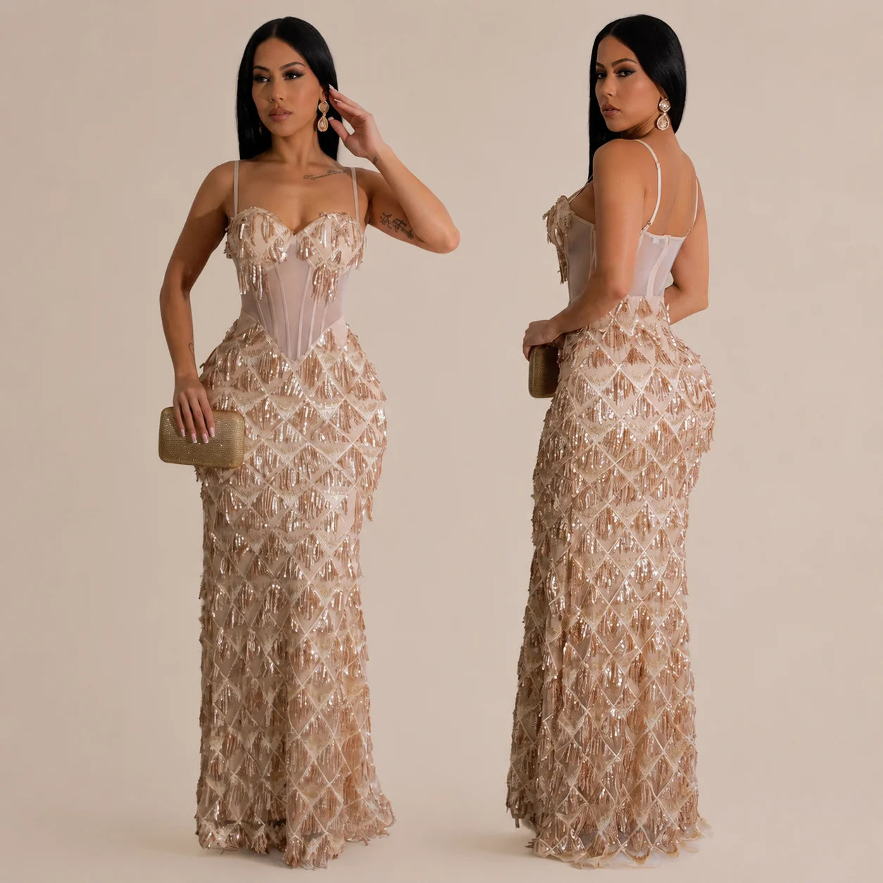 Mermaid Sequined Party Dress