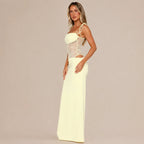 Lace Cutout Sleeveless Fitted Slip Dress