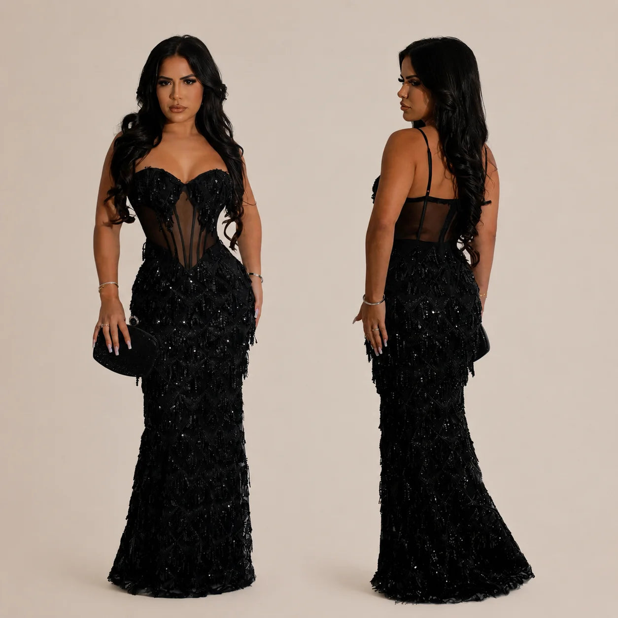 Mermaid Sequined Party Dress