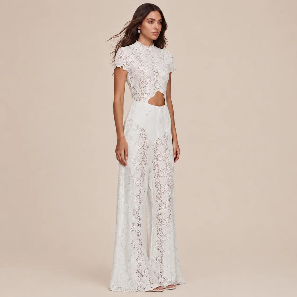Boho Short-Sleeve Shirt & Wide-Leg Pants