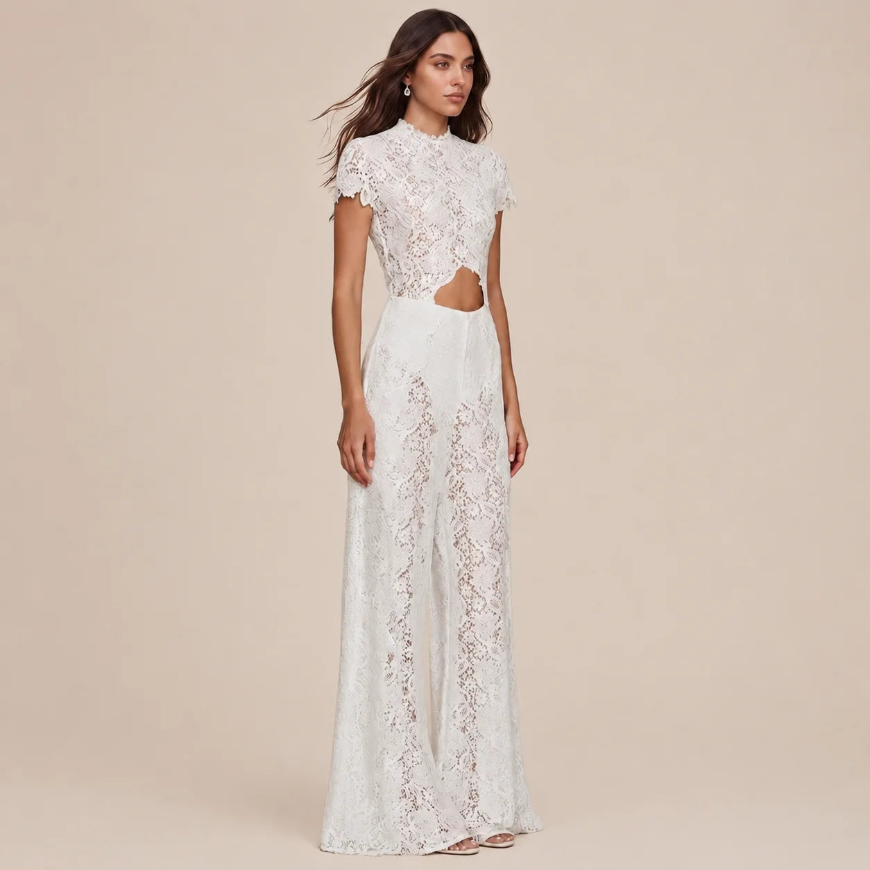 Boho Short-Sleeve Shirt & Wide-Leg Pants