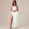 Party Casual Halter Waist-Cinching Long Dress