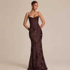 2026 Women's Floral Lace Mermaid Maxi Dress