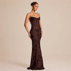 2026 Women's Floral Lace Mermaid Maxi Dress