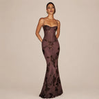 2026 Women's Floral Lace Mermaid Maxi Dress