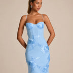 2026 Women's Floral Lace Mermaid Maxi Dress