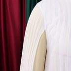 Mock Neck Pleated Chiffon Cape Shift Dress | Oyese