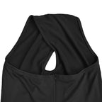 Draped Cape Keyhole Halter Fitted Maxi Evening Gown | Oyese