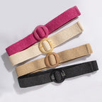 Women's Resin Buckle Woven Belt