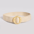 Women's Resin Buckle Woven Belt