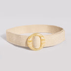 Women's Resin Buckle Woven Belt