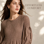Pleated Fuzzy-Trim Mermaid Stretch Set