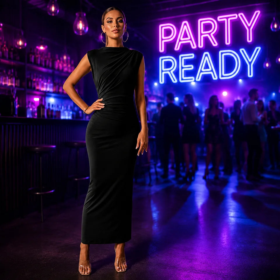 Women's Ruched Bodycon Dress
