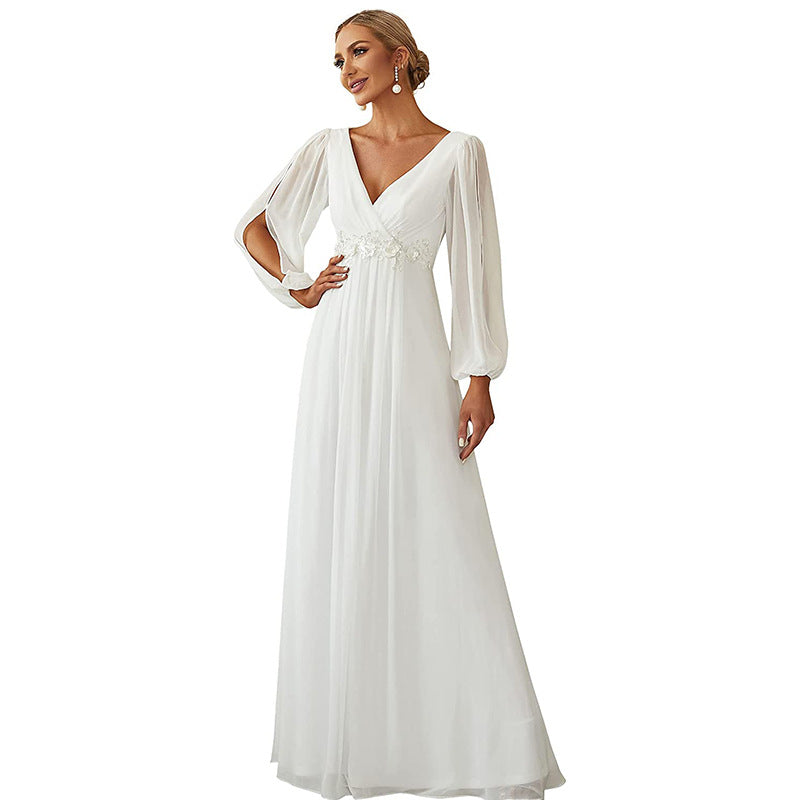 High-Waist Banquet Maxi Dress