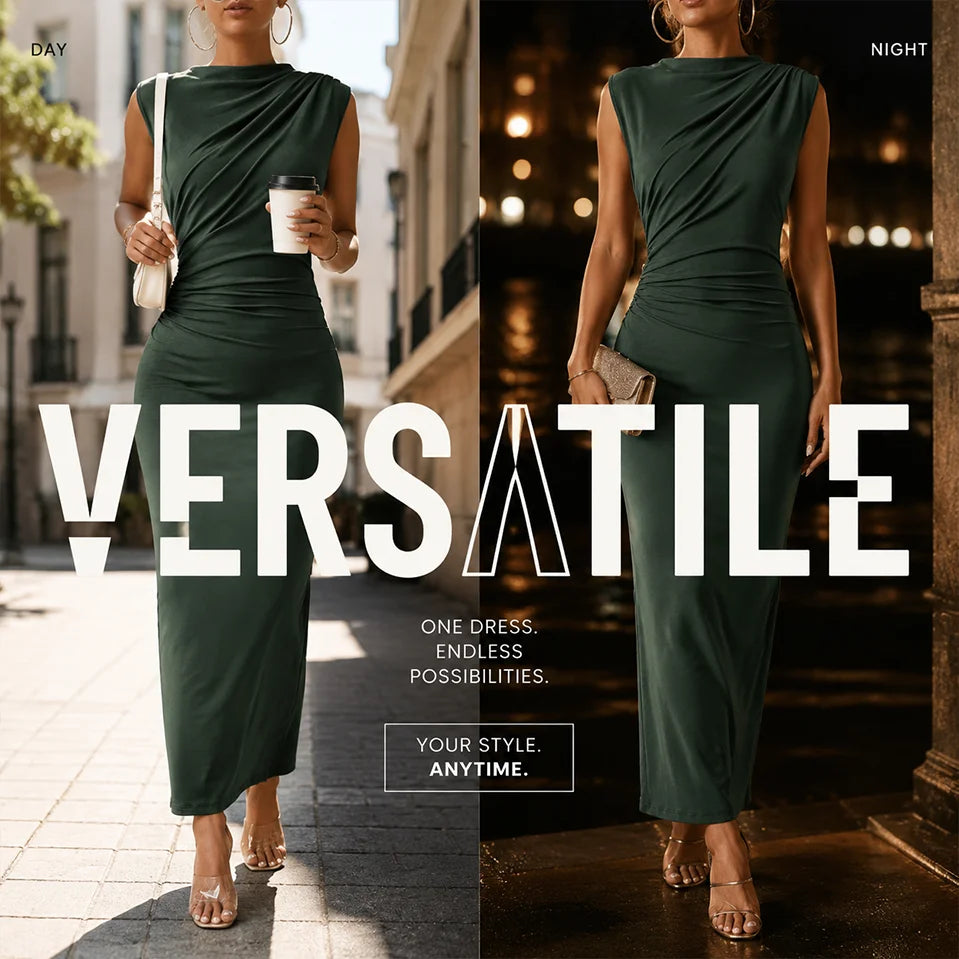 Women's Ruched Bodycon Dress