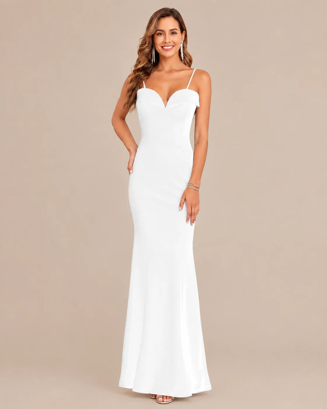 Sweetheart Off-Shoulder Fitted Mermaid Evening Gown | Oyese