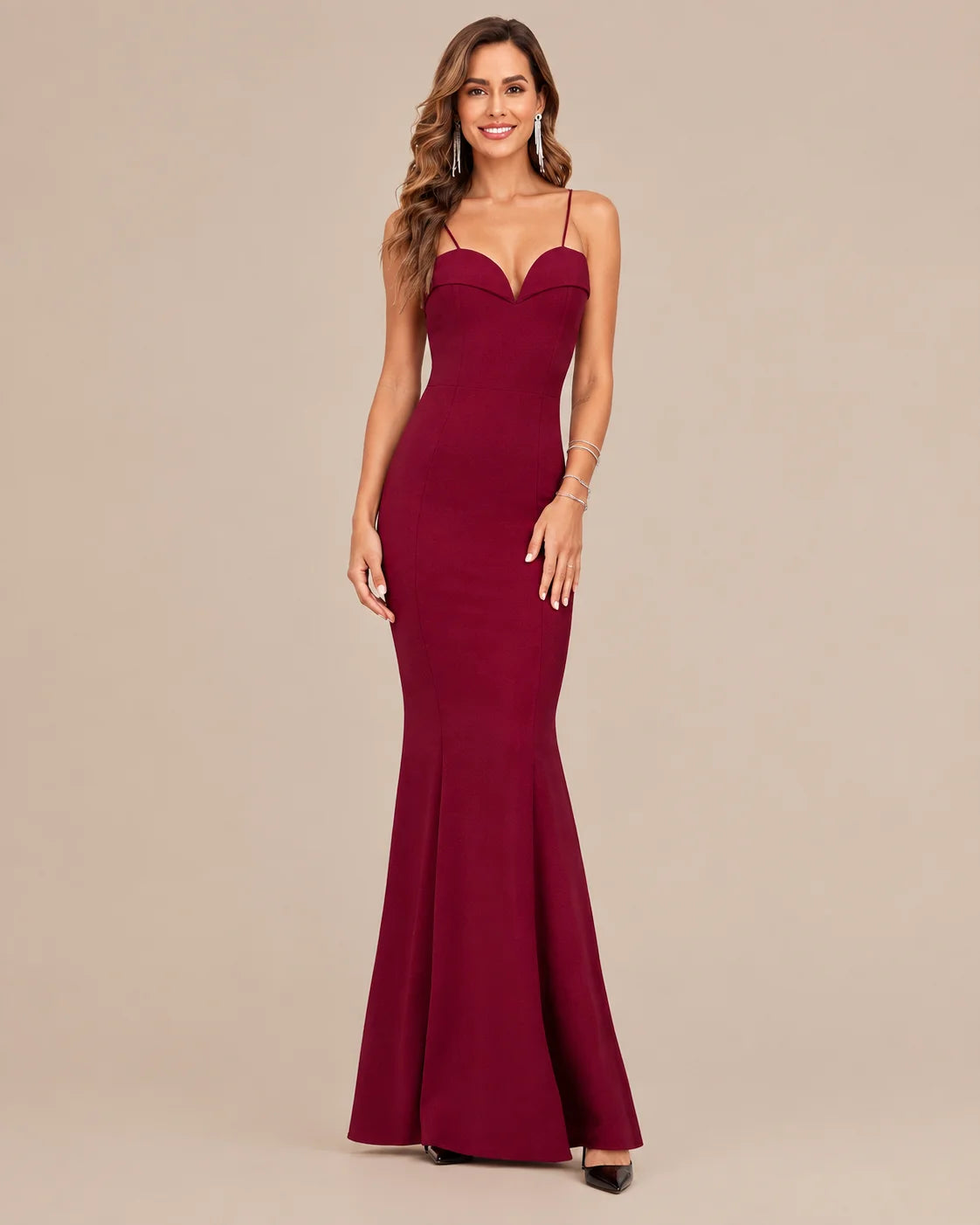 Sweetheart Off-Shoulder Fitted Mermaid Evening Gown | Oyese
