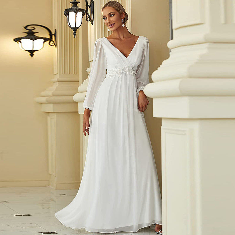 High-Waist Banquet Maxi Dress