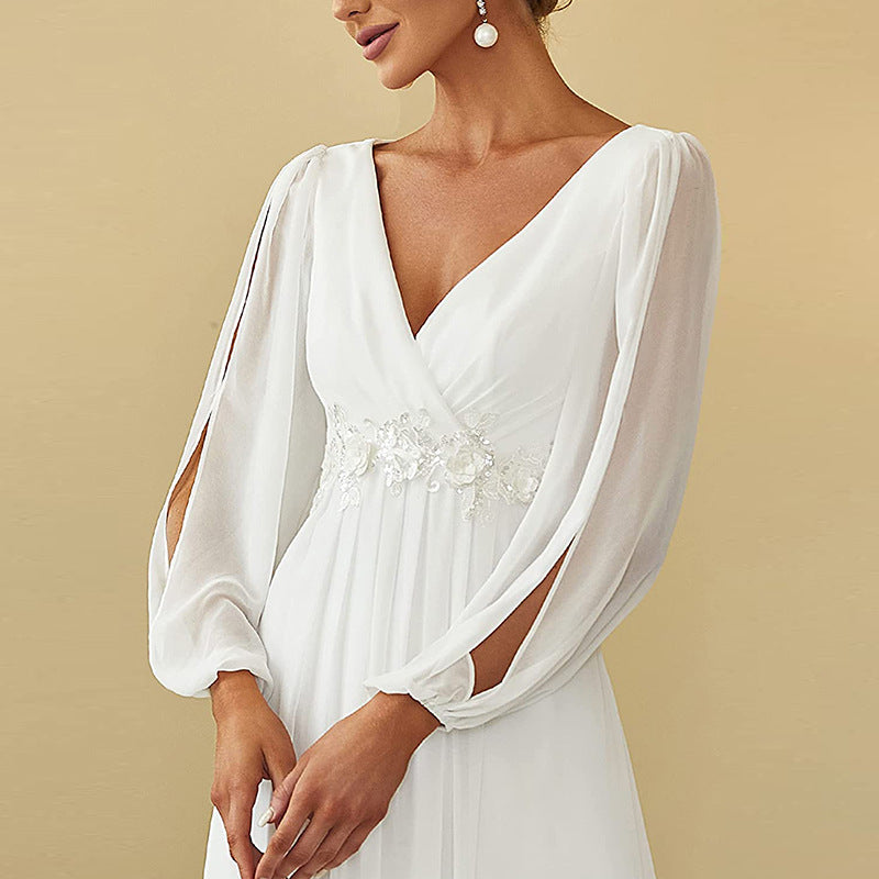 High-Waist Banquet Maxi Dress