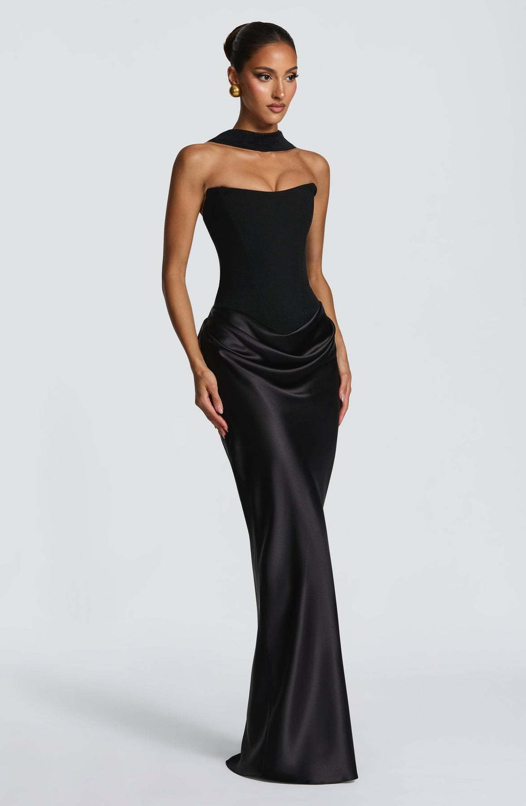 Women's Satin Corset Mermaid Gown