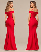 Sweetheart Off-Shoulder Fitted Mermaid Evening Gown | Oyese