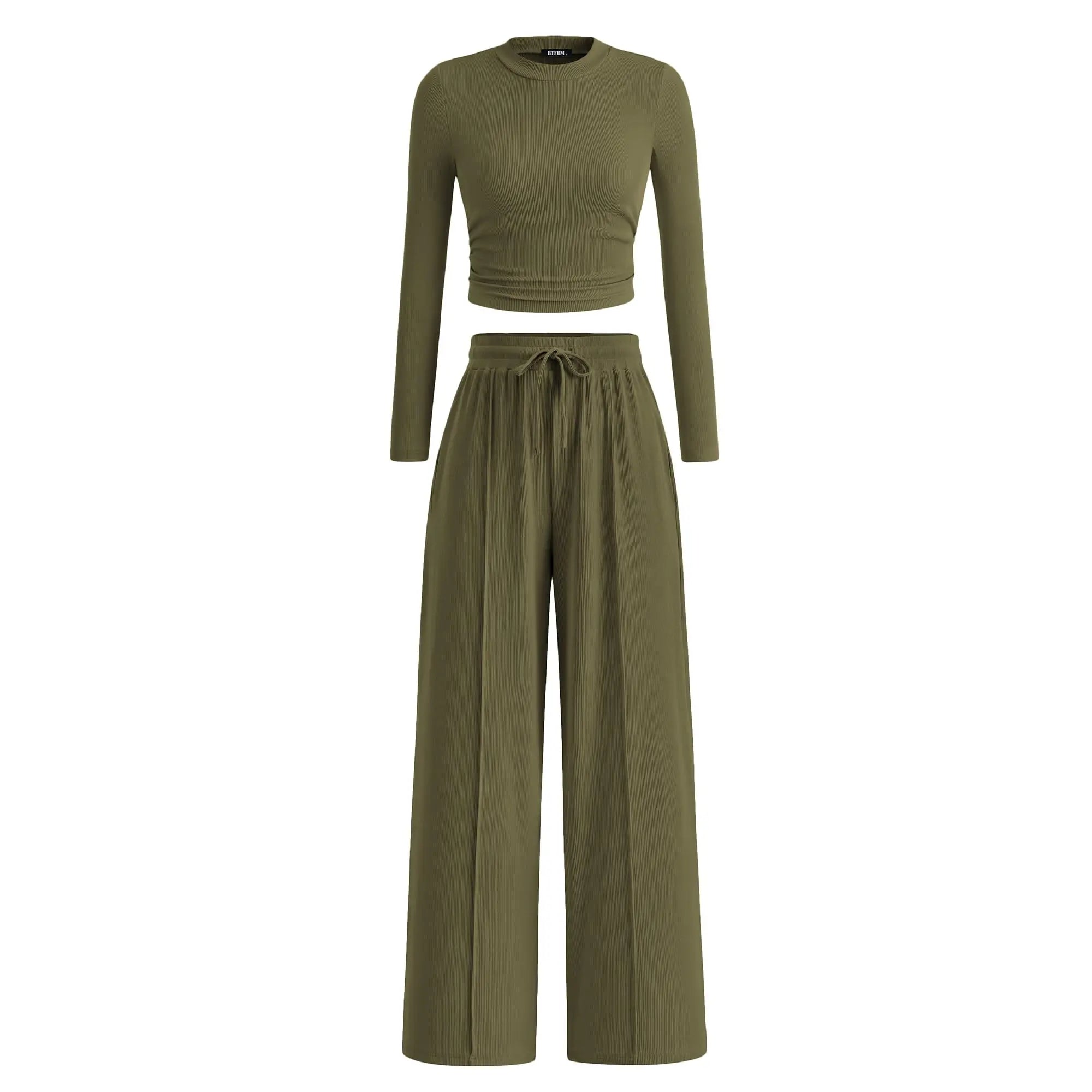 Women's 2-Piece Ribbed Knit Set