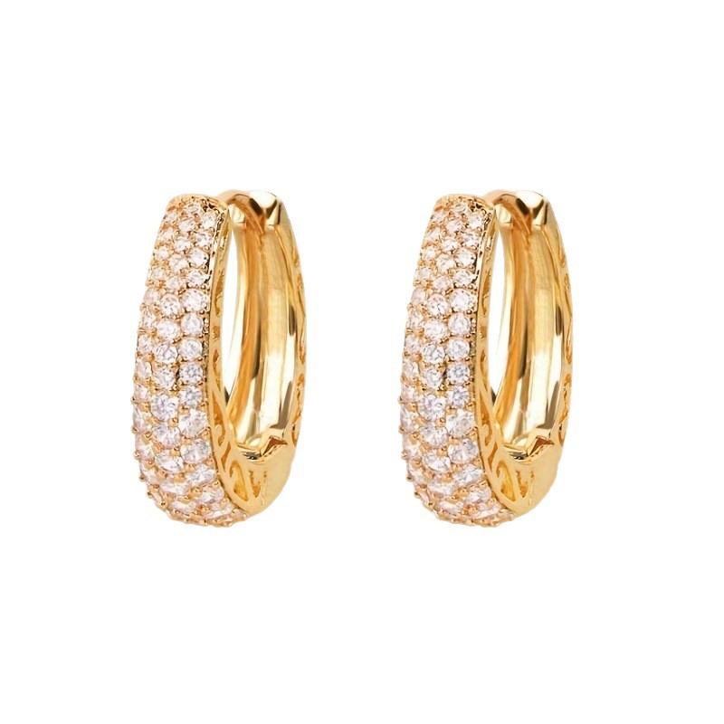 Women's Layered Earrings 14k Gold-Plated