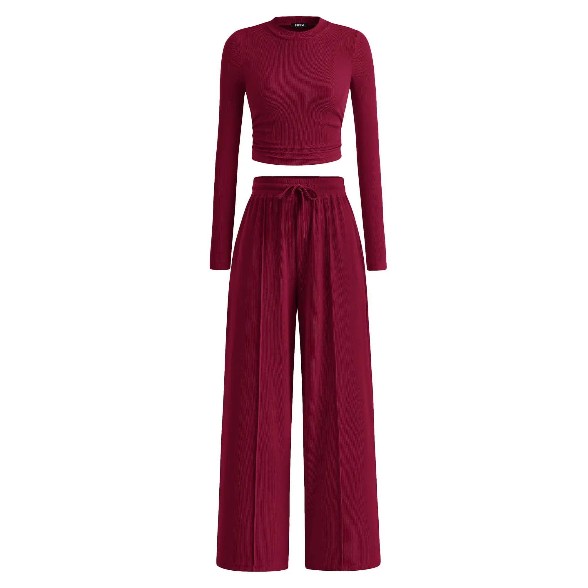 Women's 2-Piece Ribbed Knit Set