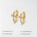 Chic Hypoallergenic Cubic Zircon Dangle Earrings