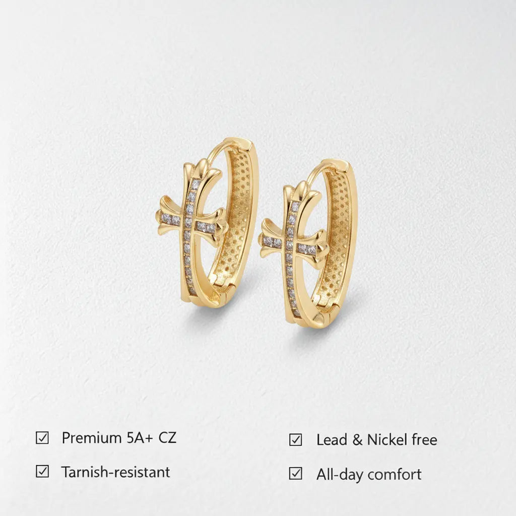 Chic Hypoallergenic Cubic Zircon Dangle Earrings