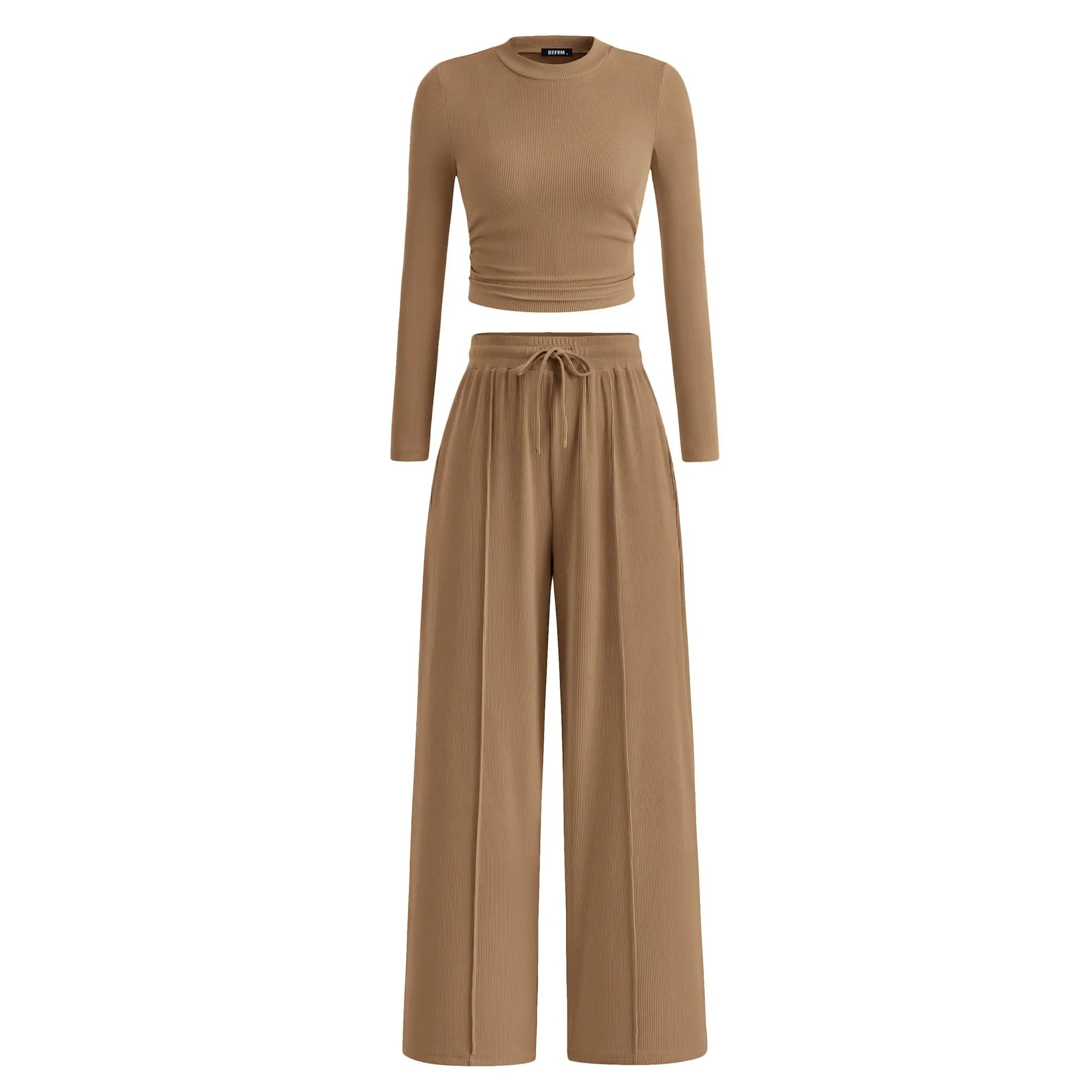 Women's 2-Piece Ribbed Knit Set