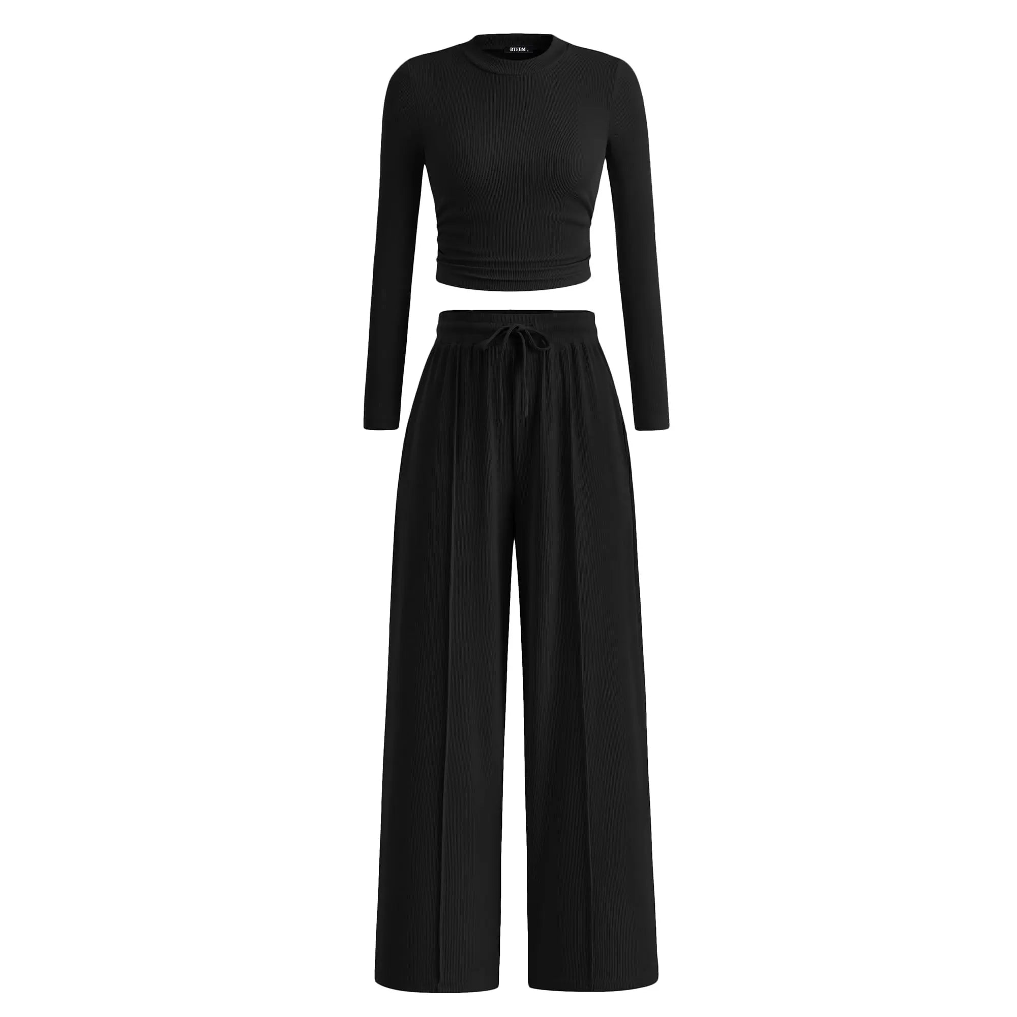 Women's 2-Piece Ribbed Knit Set