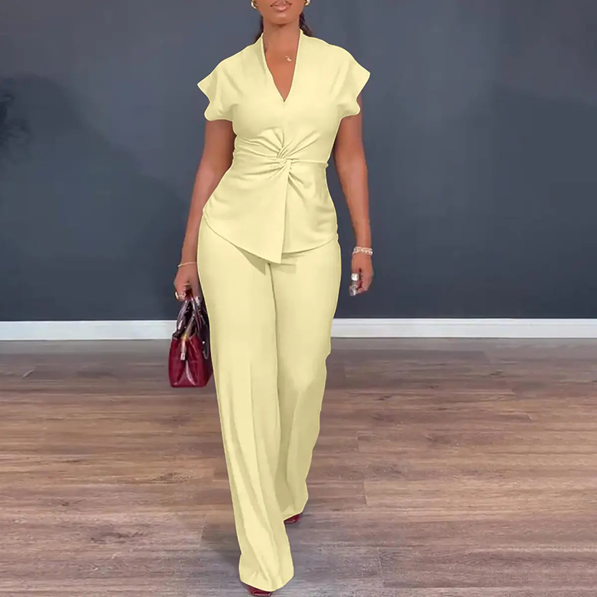 Women's 2-Piece Twist Front Set