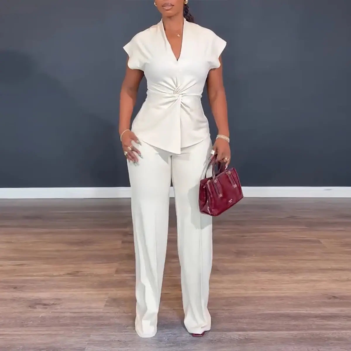 Women's 2-Piece Twist Front Set