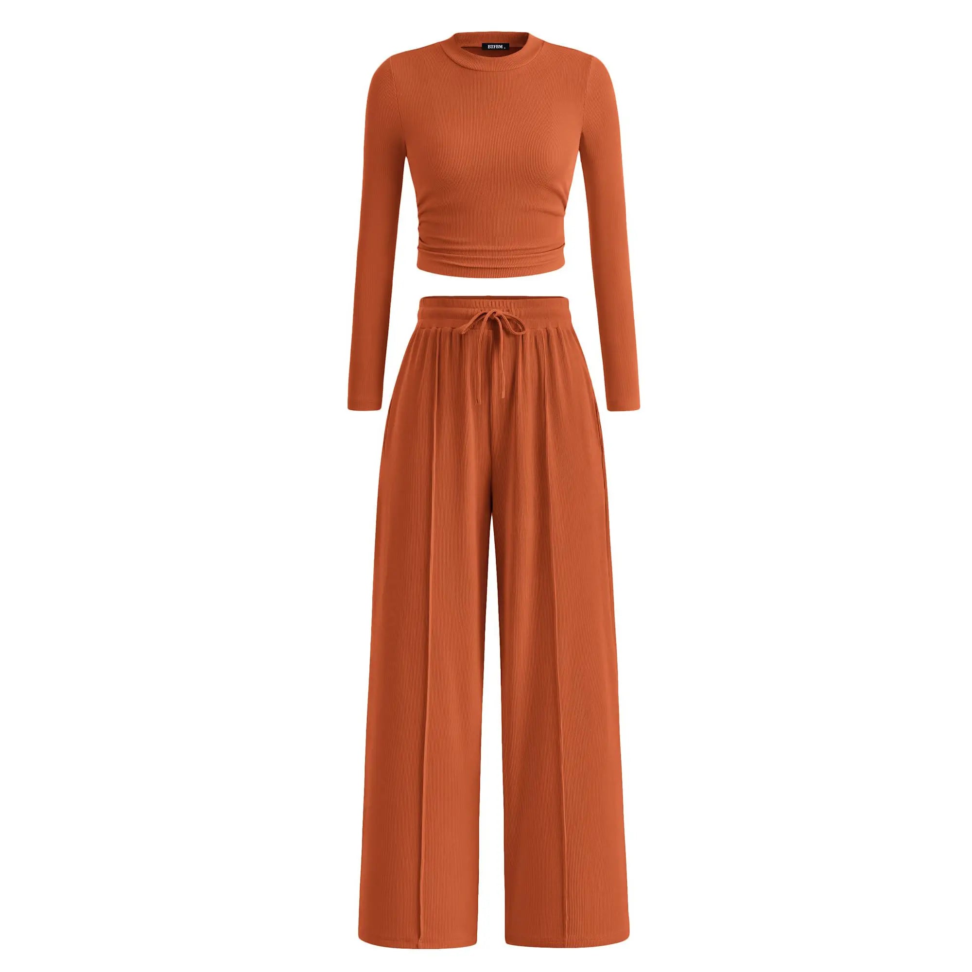 Women's 2-Piece Ribbed Knit Set