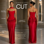 Women's Satin Corset Mermaid Gown