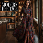 Women's Tartan Plaid Maxi Shirt Dress