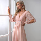 High-Waist Banquet Maxi Dress