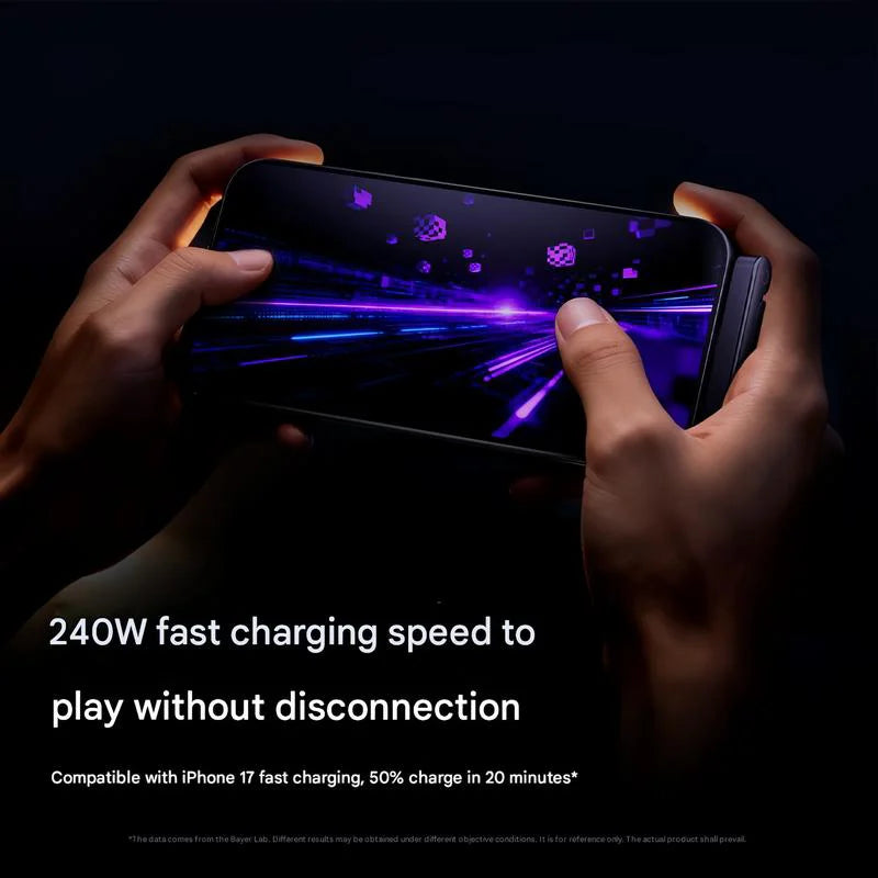 2-in-1 Invisible Phone Stand & 240W Charger Cable