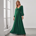 High-Waist Banquet Maxi Dress