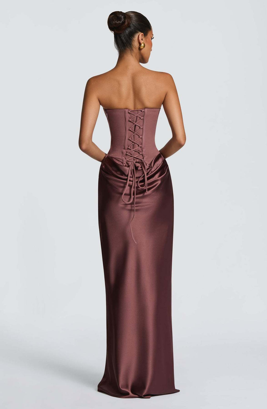 Women's Satin Corset Mermaid Gown