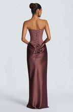 Women's Satin Corset Mermaid Gown