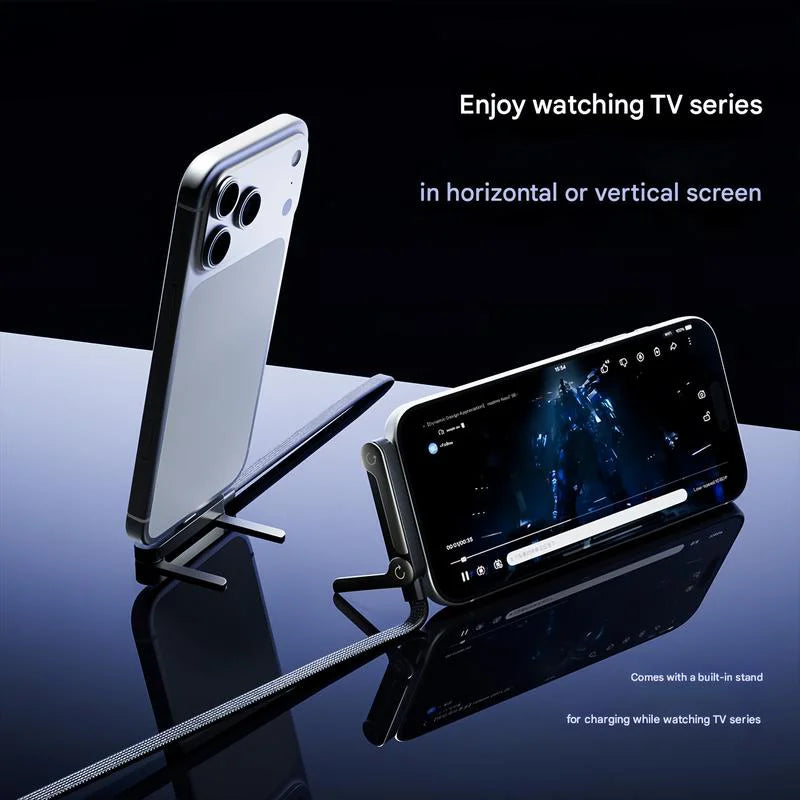 2-in-1 Invisible Phone Stand & 240W Charger Cable
