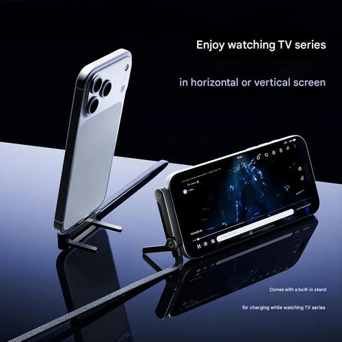 2-in-1 Invisible Phone Stand & 240W Charger Cable