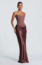 Women's Satin Corset Mermaid Gown